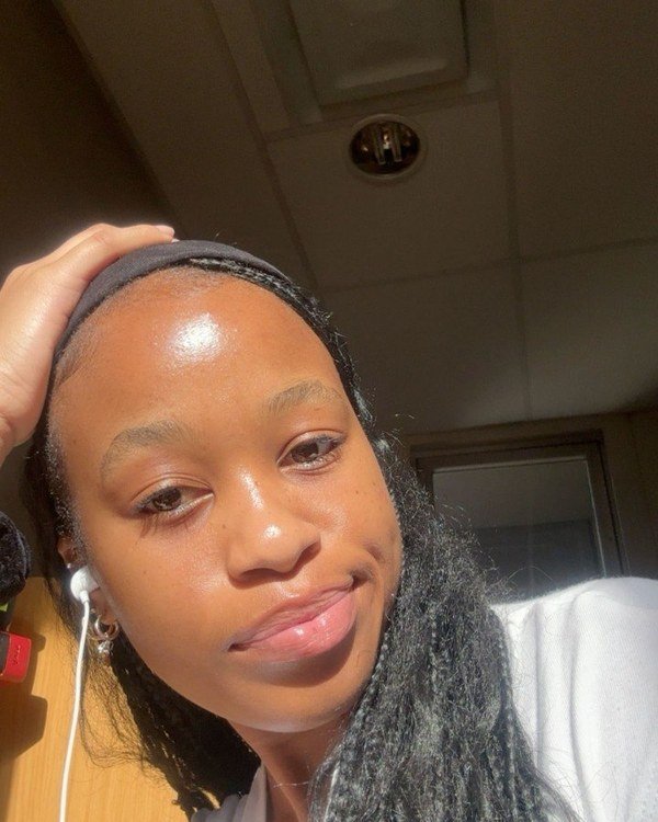 Clear glowing skin result