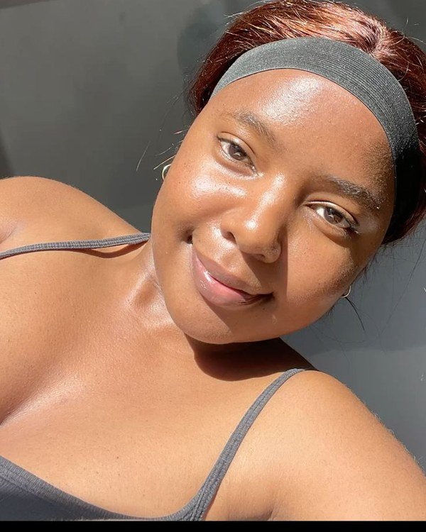 Clear glowing skin result