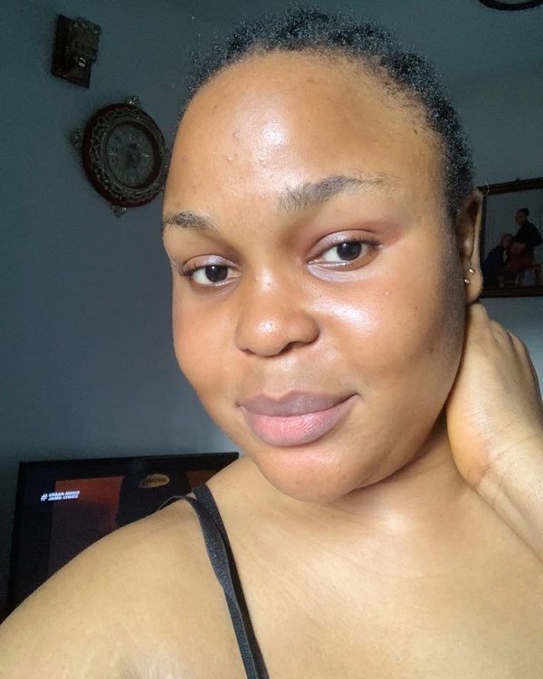 Clear glowing skin result